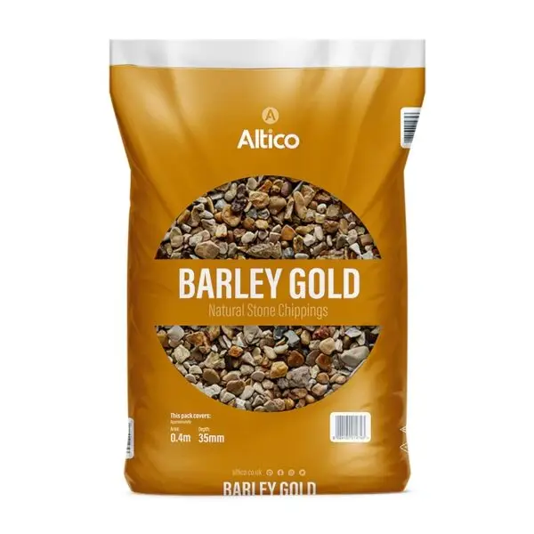2 BAGS OF 20KG BARLEY GOLD GRAVEL
