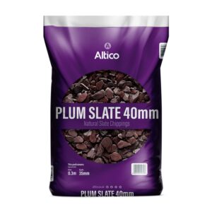 20KG 40MM PLUM SLATE CHIPPINGS