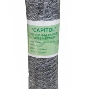 10M X 1200MM 13MM GALVANISED WIRE NETTING