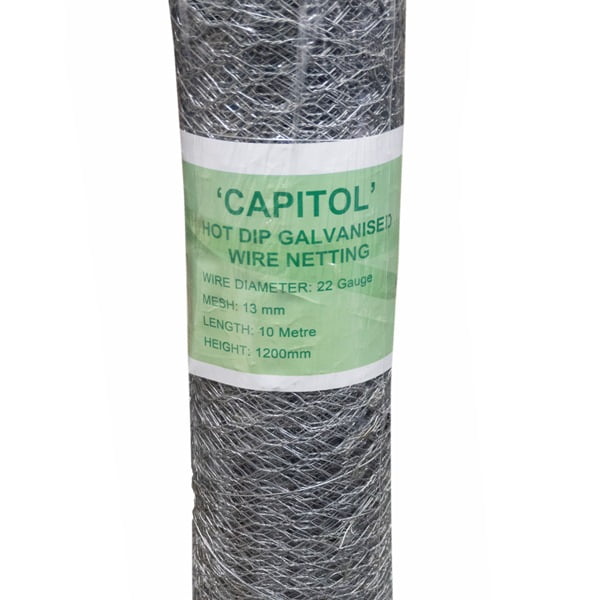 10M X 1200MM 13MM GALVANISED WIRE NETTING Order Online Smiths