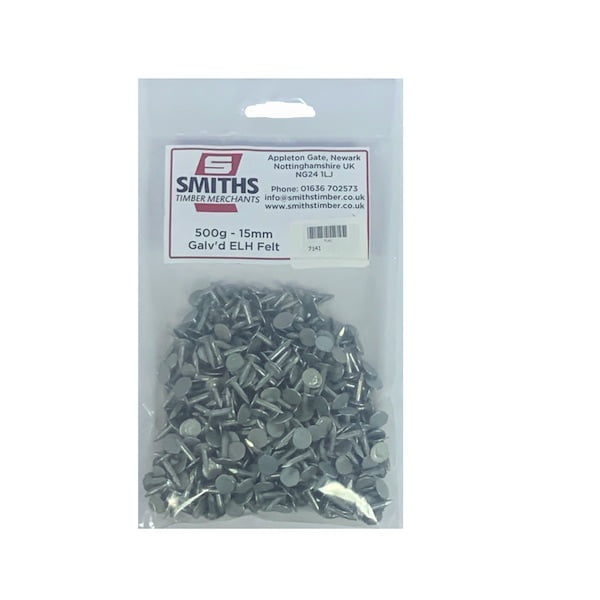 15MM GALVANISED FELT NAILS 500G PACK Order Online Smiths Timber
