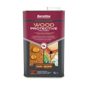 LITRE DARK BROWN WOOD PROTECTIVE TREATMENT BARRETTINE
