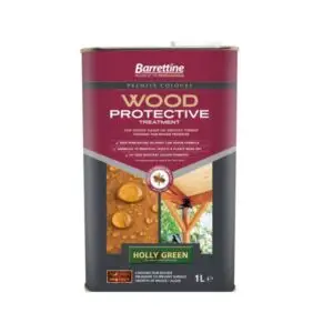 LITRE HOLLY GREEN WOOD PROTECTIVE TREATMENT BARRETTINE