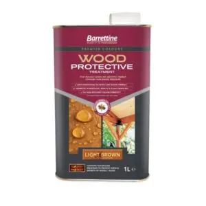 LITRE LIGHT BROWN WOOD PROTECTIVE TREATMENT BARRETTINE