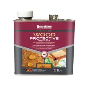 2.5 LITRE GOLDEN BROWN WOOD PROTECTIVE TREATMENT BARRETTINE