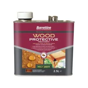 2.5 LITRE HOLLY GREEEN WOOD PROTECTIVE TREATMENT BARRETTINE