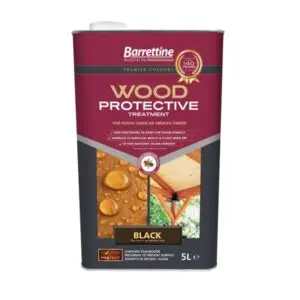 5 LITRE BLACK WOOD PROTECTIVE TREATMENT BARRETTINE