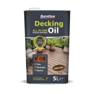 5 LITRE DARK OAK DECKING OIL BARRATINE