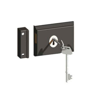 RIM DEADLOCK 100 X75MM GREY