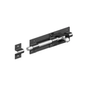 TOWER BOLT 150MM BLACK EPOXY