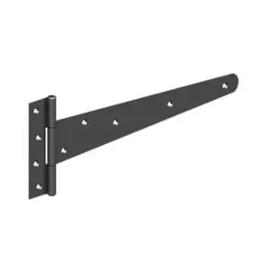 TEE HINGE BLACK EPOXY MEDIUM 450MM 1.1/2 PAIR