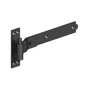24" CRANKED HOOKS & BANDS EPOXY BLACK 1 PAIR