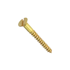 4"  X  NO 12 CSK BRASS SCREWS