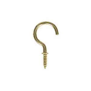 25MM CUP HOOKS BRASSED 15 PACK