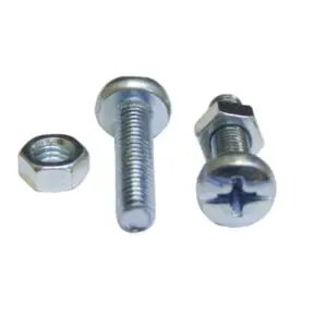 M3 X 25MM MACHINE  SCREWS & NUTS  PACK 4