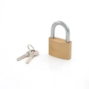 40MM PADLOCK BRASS  1 PACK