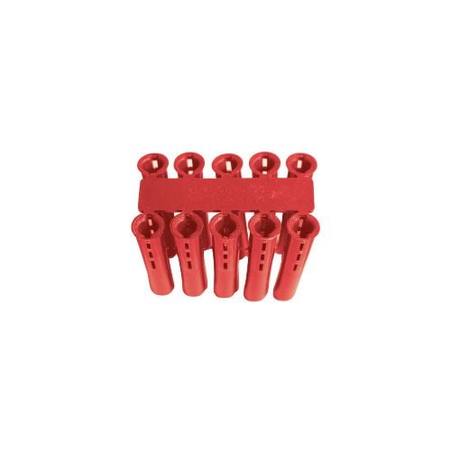 RED PLASTIC WALL PLUGS