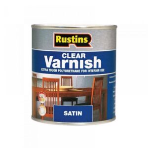 500ML RUSTINS POLYURETHANE CLEAR VARNISH SATIN