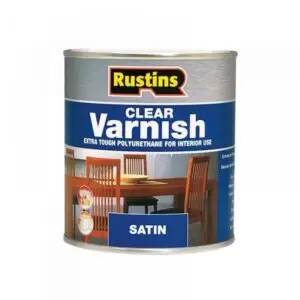 250ML RUSTINS POLYURETHANE CLEAR VARNISH SATIN