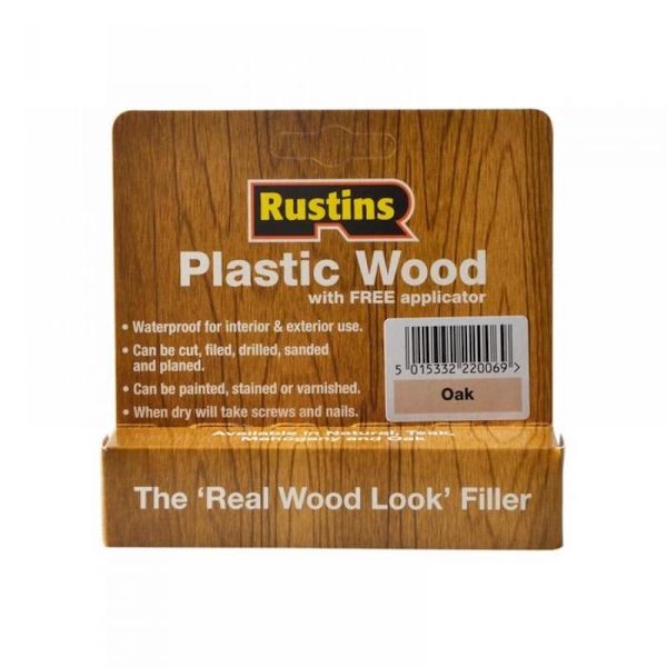 RUSTINS PLASTIC WOOD FILLER OAK TUBE