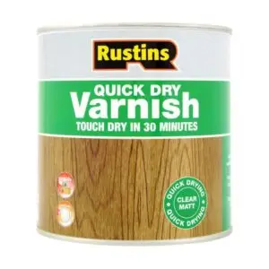 RUSTINS QUICK DRY VARNISH CLEAR MATT 500ML