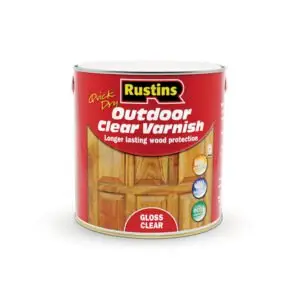 500ML RUSTINS OUTDOOR CLEAR VARNISH GLOSS