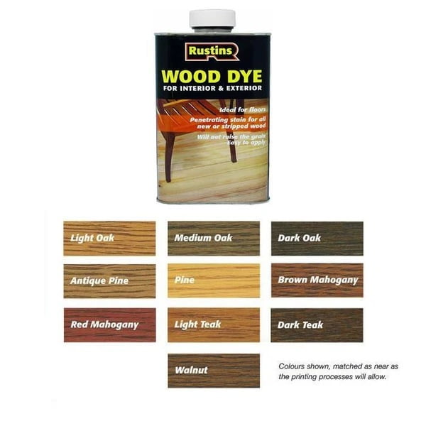 RUSTINS WOOD DYE DARK OAK 250ML, Order Online