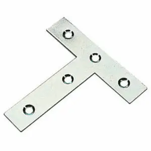 75MM T PLATES ZINC PLATED 2 PACK
