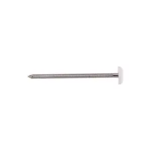 40MM TOP CAP PINS STAINLESS WHITE