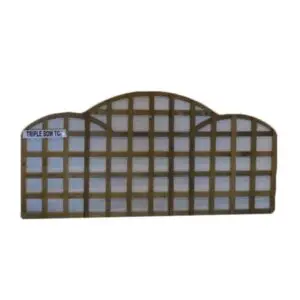 6'0" X 2'0" TRIPLE BOW TOP SQUARE TRELLIS