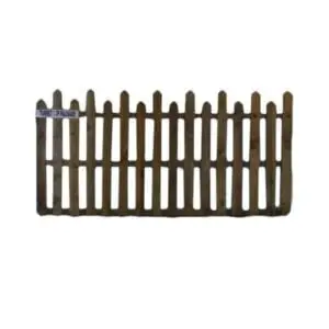 6'0" X 2'0" TURRET TOP PALISADE PANEL FLAT TOP