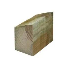 3.6M 47 X 75MM (3" X 2") BEVELED RAIL TREATED