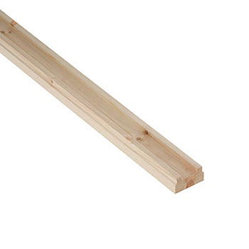 BR2.432P BASERAIL 32MM GROOVE PINE