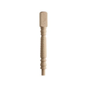 Oak 91mm Barley Twist Newel Turning 196 Head