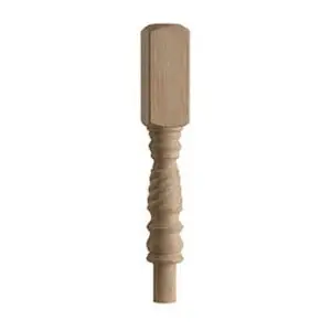 Oak 91mm Barley Twist Newel Turning 202 Head