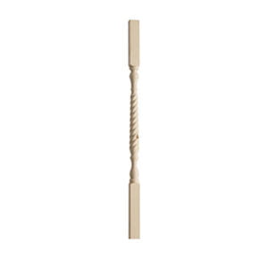 41mm Pine Barley Twist Spindle x 1100mm PEFC