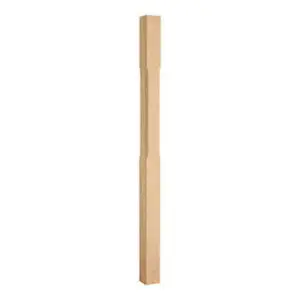 Oak Stop Chamfered Newel 90 x 1500mm  FSC