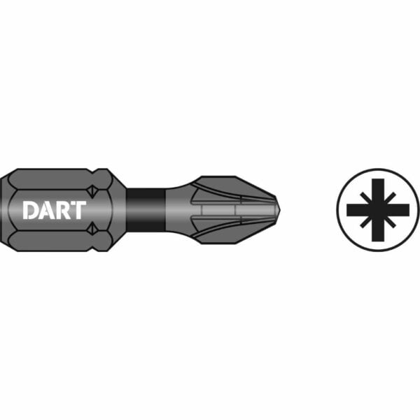 DART PZ2 25MM IMPACT DRIVER BIT 10 PACK