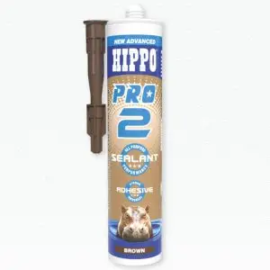HIPPO PRO 2 ALL PURPOSE SEALANT & ADHESIVE BROWN