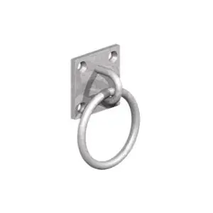 50 X 50MM RING ON PLATE GALV