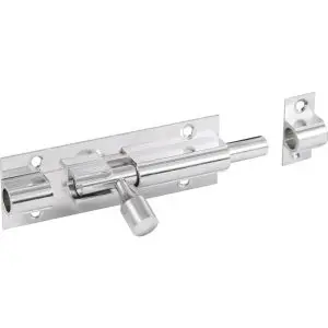 50MM STRAIGHT DOOR BOLT CHROME