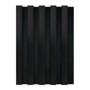 ACOUSTIC LAMINATE BLACK WALL PANEL 21 x 2400 x 608