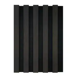 ACOUSTIC LAMINATE DARK GREY WALL PANEL 21 x 2400 x 600