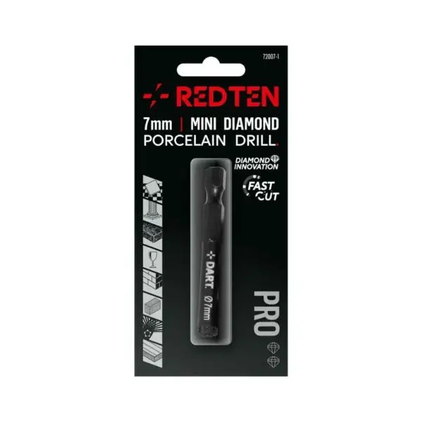 RED TEN PRO 6MM DIAMOND PRECLAIN DRILL BIT 1 PACK - Image 2
