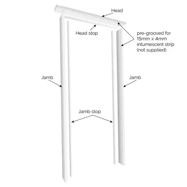 Primed FD30 Lining 27.5mm x 108 trenched - Image 2