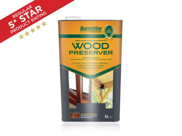 LITRE BARRETTINE WOOD PRESERVER GOLDEN BROWN