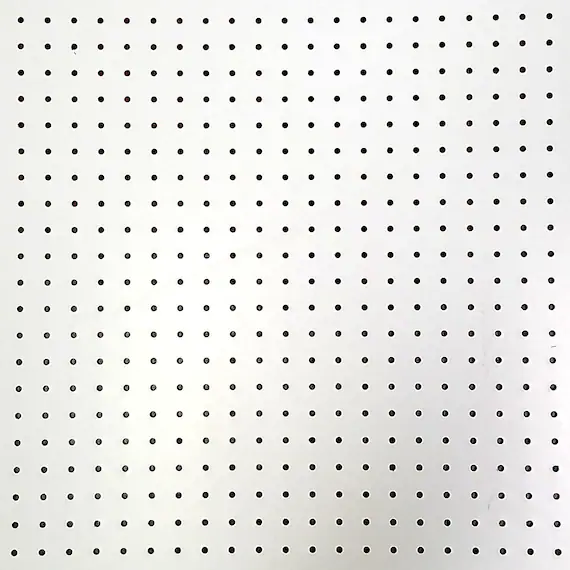 2440 X 1220MM 3.2MM WHITE PEG BOARD